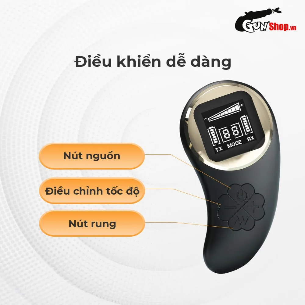 Trứng rung 2 đầu Pretty Love Nathan remote từ xa có màn hình Led — ảnh 3