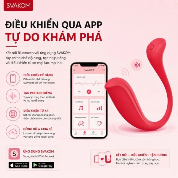 Trứng Rung Svakom Phoenix Neo 2 Điều Khiển Qua App Điện Thoại Kích Thích Điểm G — ảnh 5