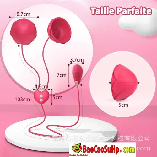 Trứng rung điều khiển APP Taille Parfaite 2in1 rung kích thích và bộ hút ti tích hợp — ảnh 2