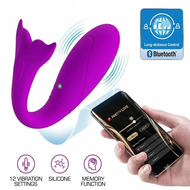 Trứng Rung Cá Heo Pretty Love JayLeen App Điện Thoại Kích Thích Đầy Mê