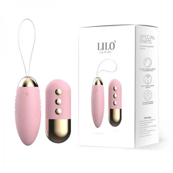 Trứng rung Lilo cao cấp không dây sưởi ấm điều khiển từ xa sạc USB tiện lợi