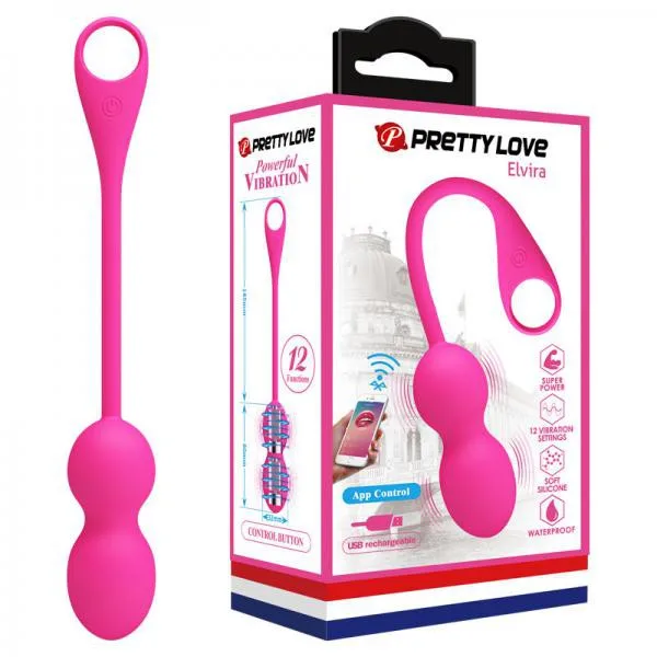 Trứng rung PrettyLove Elvira Bluetooth điều khiển qua app cao cấp