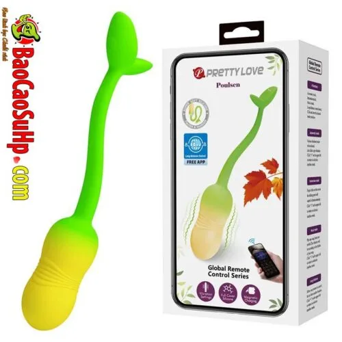 Trứng rung điều khiển APP Global Pretty Love Silicone Poulsen Đậu thần BI-300129HP — ảnh 5