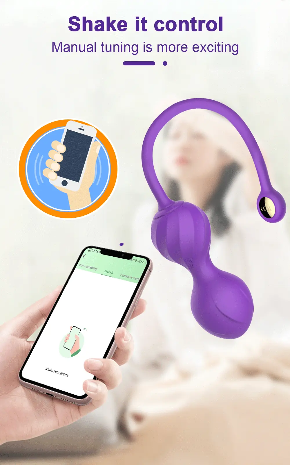 Trứng rung hồ lô Jiuuy Bluetooth siêu kích thích thu nhỏ âm đạo — ảnh 8