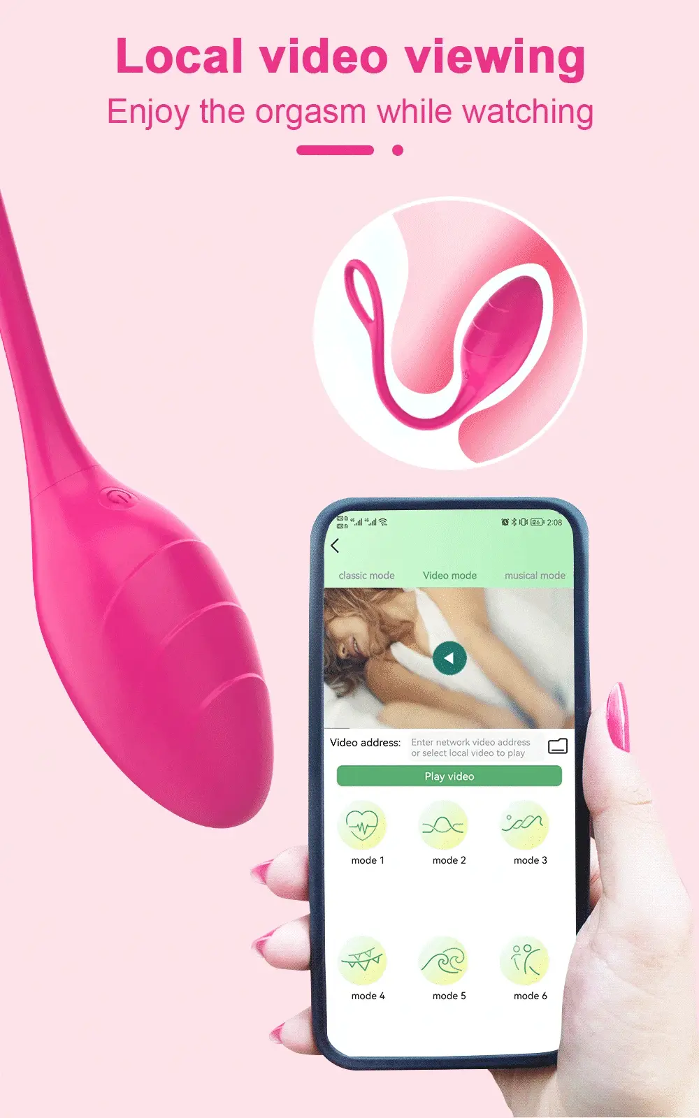 Trứng rung thiên nga Little Swan App Jump điều khiển từ xa qua ứng dụng điện thoại — ảnh 2