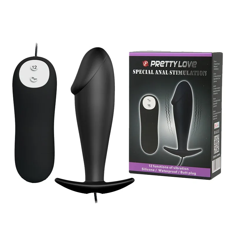 Trứng rung hậu môn rung mạnh chống nước pin - Pretty Love Butt Plug