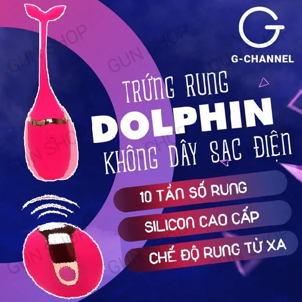 Trứng rung cá heo không dây, 10 chế độ cực đã, sextoy giá tốt — ảnh 4