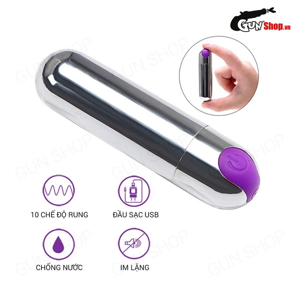 Trứng rung hình viên đạn 10 tốc độ rung - Yeain Mini Vibrator — ảnh 6