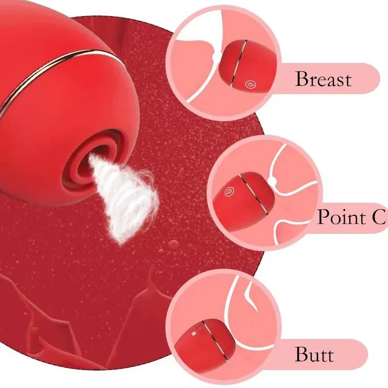 Trứng rung bú hút trang điểm hình giọt nước kích thích mê ly — hình 6