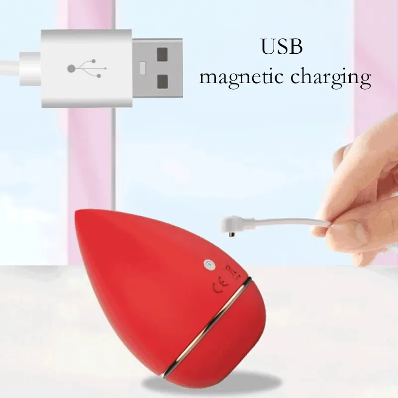 Trứng rung bú hút trang điểm hình giọt nước kích thích mê ly — hình 9
