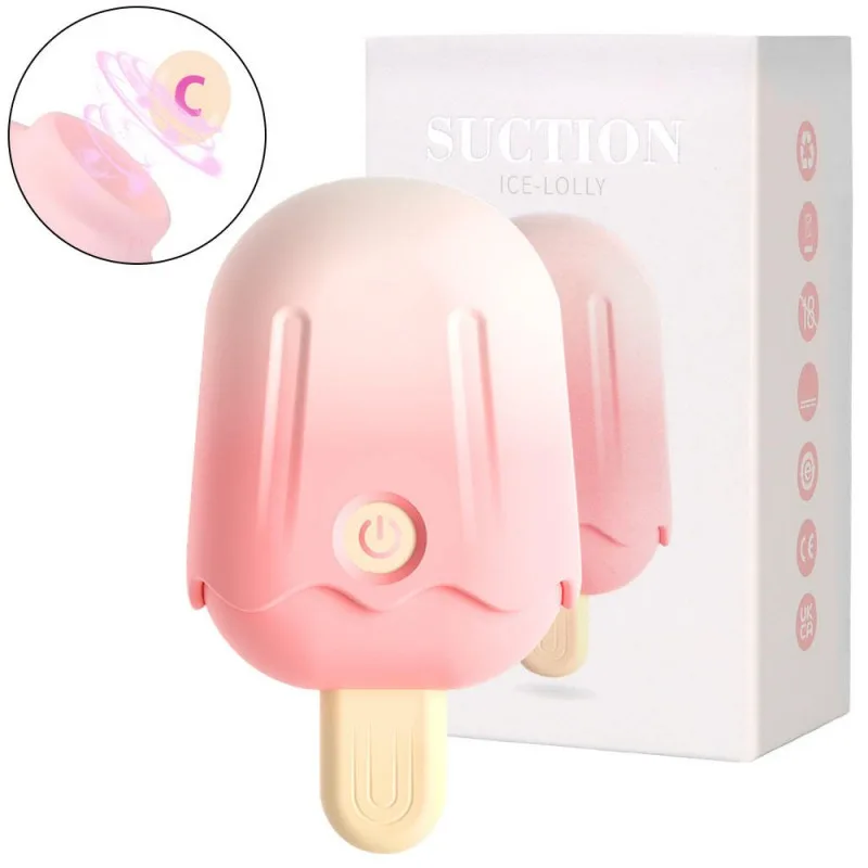 Trứng rung mini hút điểm G Suction Ice Lolly que kem kích thích
