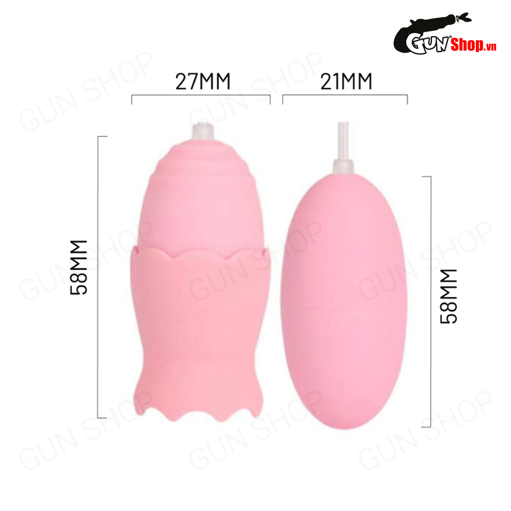 Trứng rung lồng đèn 2 đầu kèm lưỡi liếm dùng sạc - Mizz Zee — ảnh 3