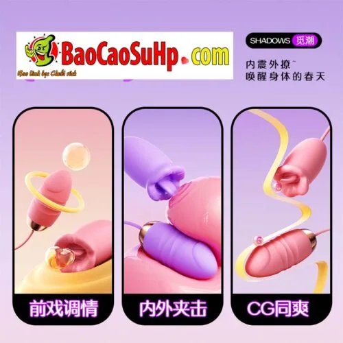 Trứng rung lưỡi liếm 2 quả siêu nhỏ dễ thương Girl Erotic Sạc Usb — ảnh 4