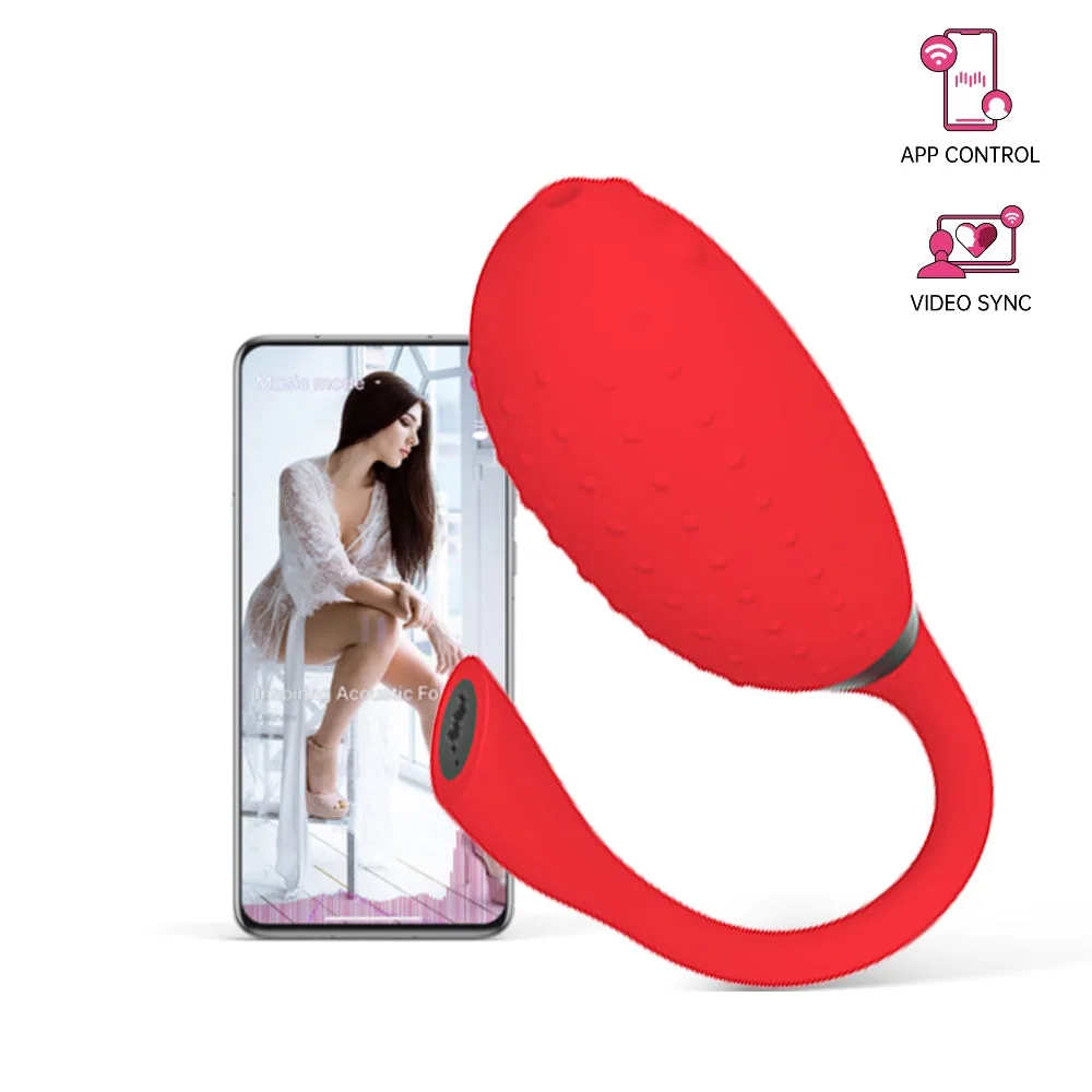 Trứng rung Magic Motion Fugu Đỏ Bluetooth điều khiển app dễ dùng — ảnh 3