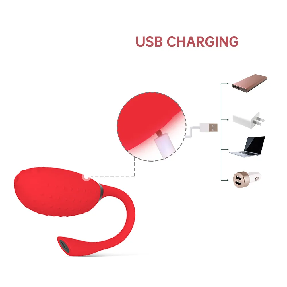 Trứng rung Magic Motion Fugu Đỏ Bluetooth điều khiển app dễ dùng — ảnh 5