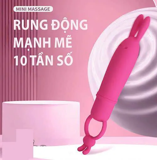 Trứng rung mini PrettyLove Delia nguỵ trang hình con thỏ Trứng rung mini PrettyLove Delia nguỵ trang hình con thỏ — 10 tần số rung – từ thư giãn đến thăng hoa