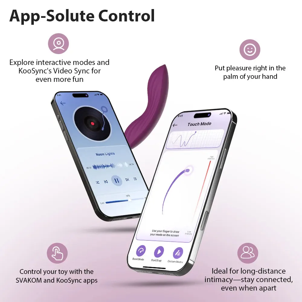 Trứng rung mini Svakom Edeny điều khiển app sạc nhanh kích thích — ảnh 5