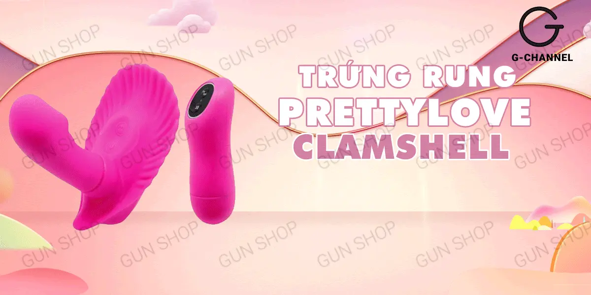 Trứng rung điều khiển từ xa đa chế độ Pretty Love ClamShell kích thích mạnh — ảnh 2