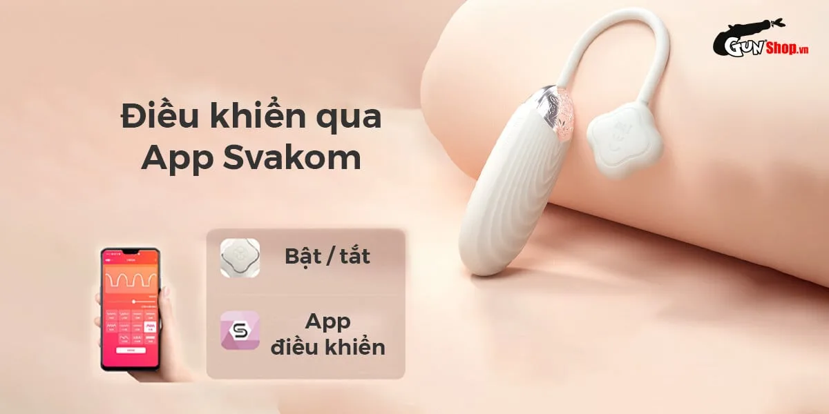 Trứng rung Svakom Aravinda cao cấp bluetooth app điều khiển — Nơi bán Trứng rung cao cấp Svakom Aravinda kết nối