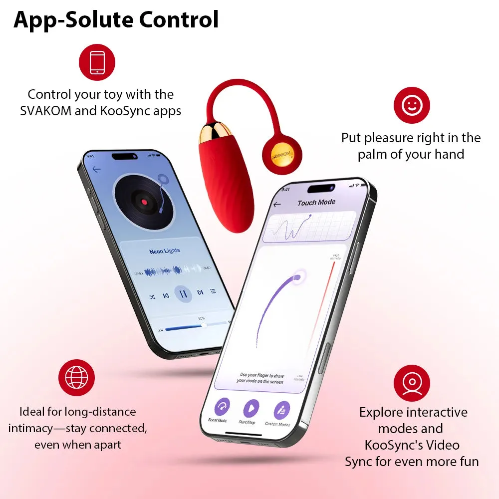Trứng rung Svakom Ella Neo điều khiển app sạc điện rung mạnh — ảnh 6