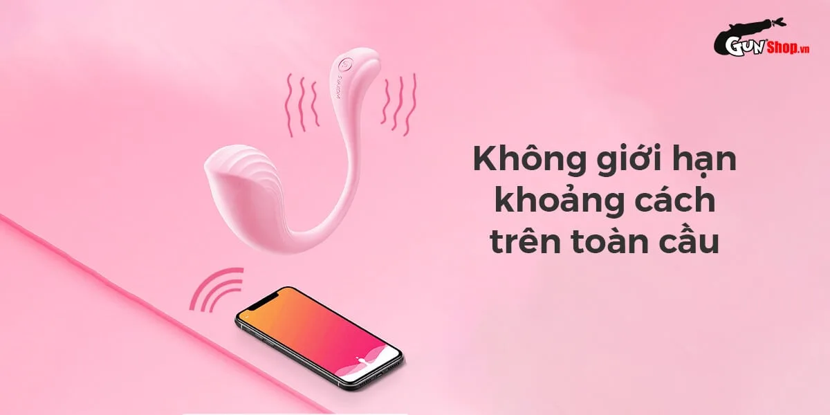 Trứng rung 2 Đầu Svakom Phoenix Neo điều khiển qua app — Công nghệ điều khiển từ xa qua app, tự do thăng hoa bất tận