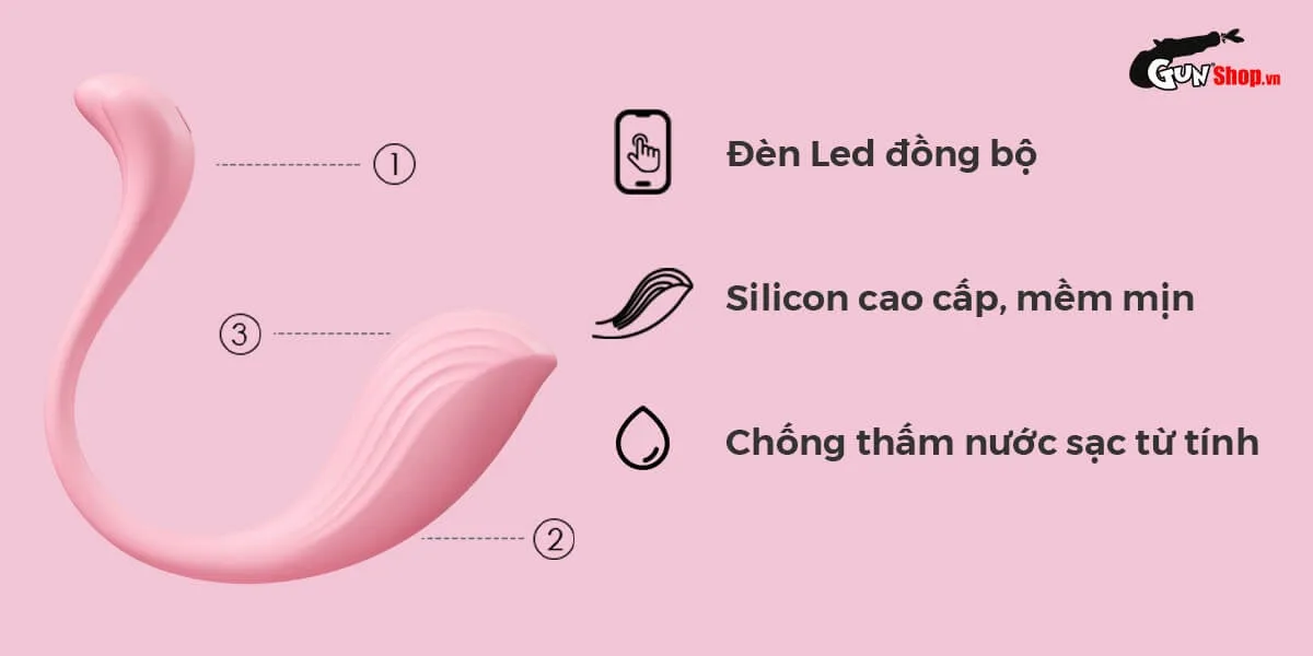 Trứng rung 2 Đầu Svakom Phoenix Neo điều khiển qua app — Chất liệu silicon siêu mềm mại kết hợp nhựa ABS bền bỉ, an