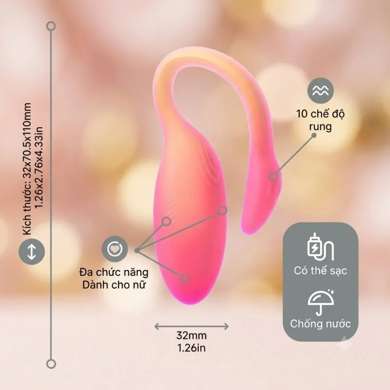 Trứng rung Flamingo Max Magic Motion, app thông minh, kích thích cực đỉnh — ảnh 9