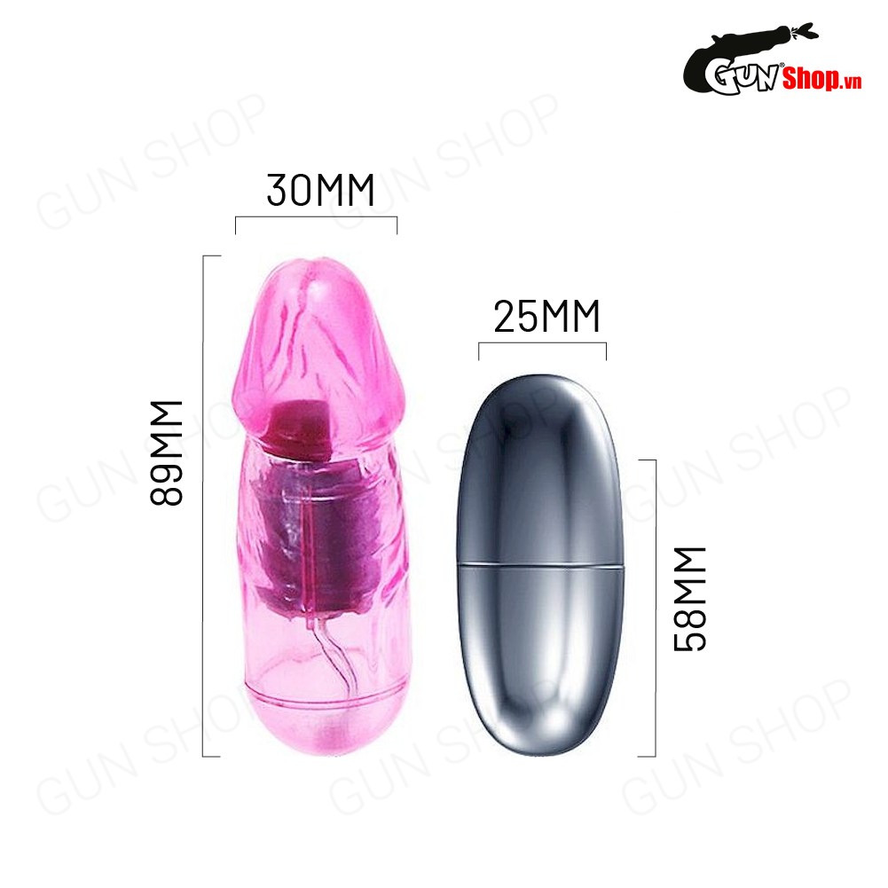 Trứng rung 2 đầu inox Baile cao cấp kích thích cực mạnh — ảnh 3