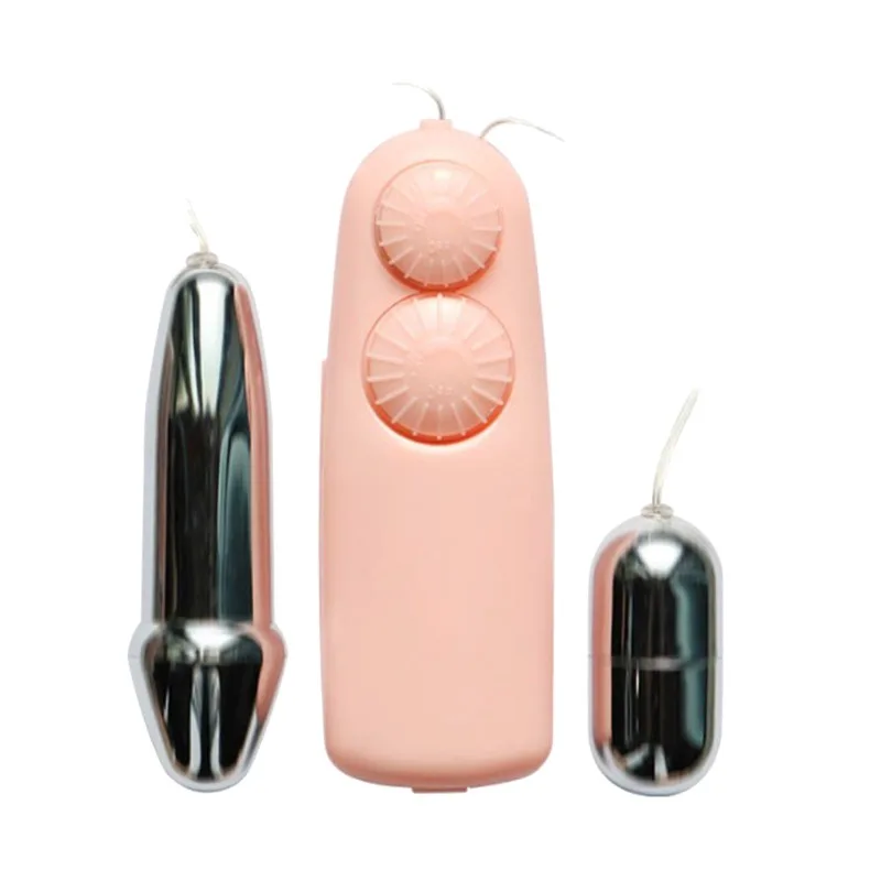 Trứng rung tình yêu inox 2 đầu cao cấp - Baile Double Bullets Hot