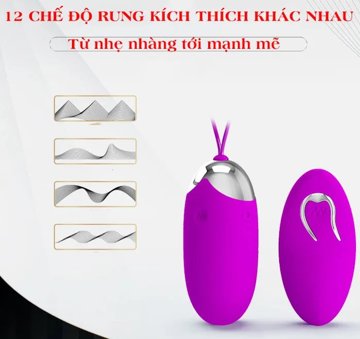Pretty Love Berger trứng rung tình yêu không dây điều khiển từ xa — ảnh 3