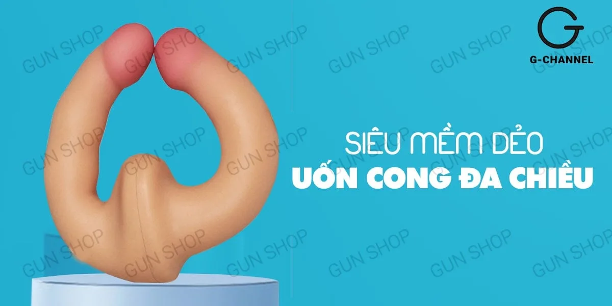 Dương vật giả 2 đầu Lovetoy Holy Dong siêu mềm dẻo đa chiều — Kho sỉ Dương vật giả 2 đầu siêu mềm dẻo uốn cong đa chiều