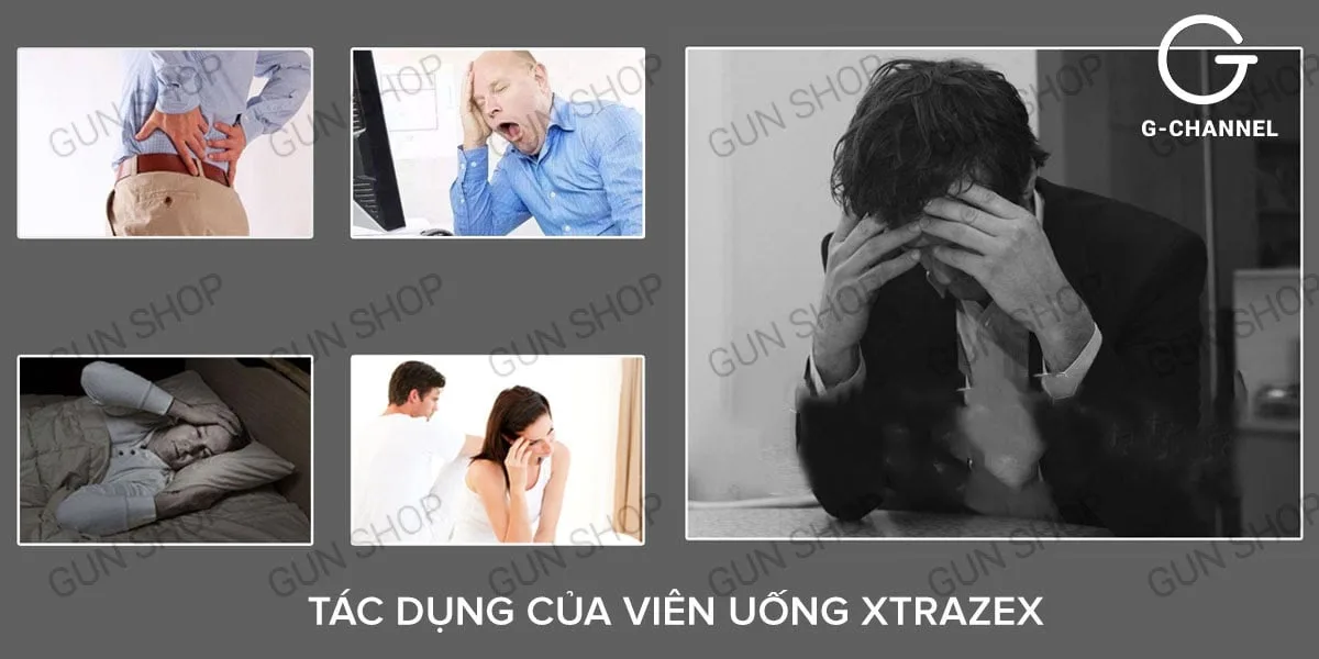 Viên sủi sinh lý Xtrazex tăng cường cương dương Hộp 10 viên — ảnh 3