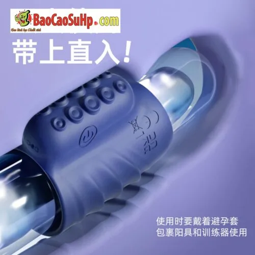 Vòng đeo dương vật có rung điều khiển từ xa Mighty Warrior Stamina — ảnh 5