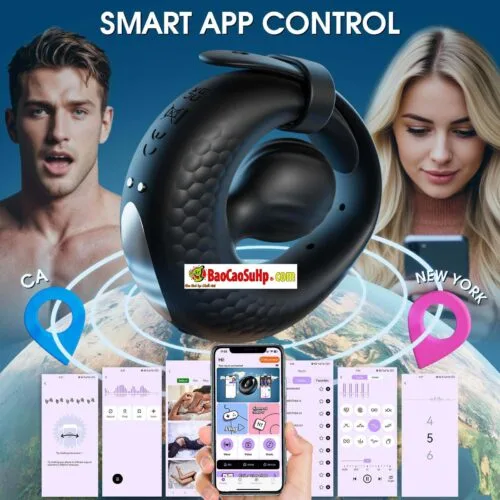Vòng đeo dương vật điều khiển APP Hellebore lưỡi trâu tùy chỉnh kích thước — ảnh 5