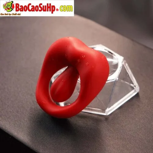 Vòng đeo dương vật điều khiển từ xa Jiuuy Mariposa lưỡi đỏ — ảnh 8