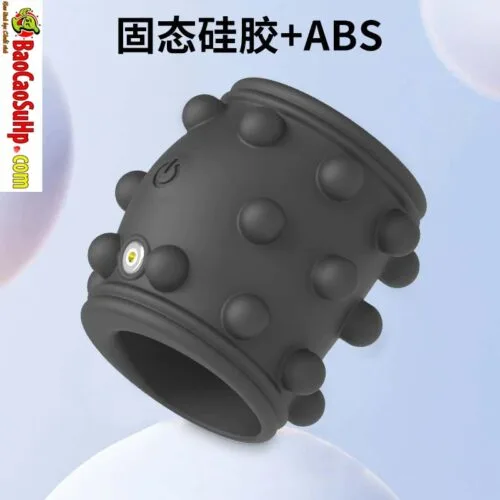 Vòng đeo dương vật Gân Gai nổi mềm mại rung mạnh mẽ SZ063 Azaria Silicone — ảnh 2