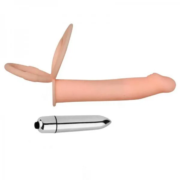 Vòng Đeo Dương Vật Kèm Dildo Rung Tăng Khoái Cảm