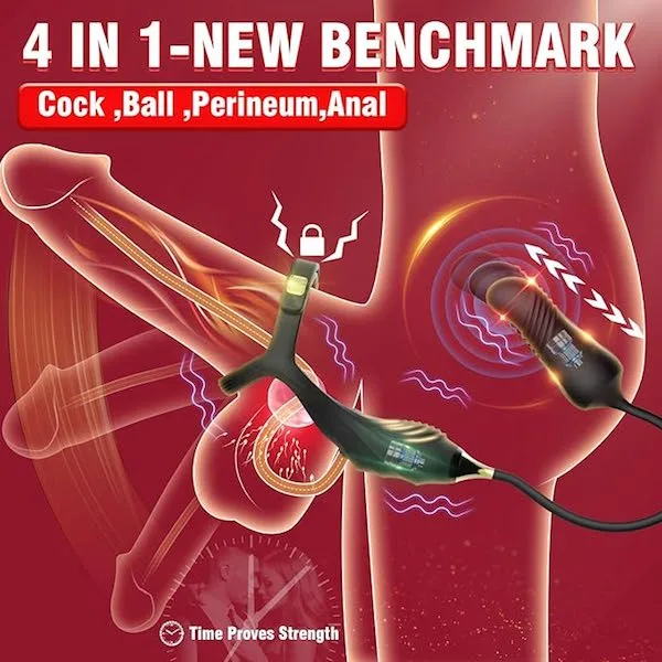 Vòng đeo dương vật kết hợp dụng cụ anal plug rung thụt massage hậu môn Lord of the Rings III Vòng đeo dương vật kết hợp dụng cụ anal plug rung thụt — Dụng Cụ Massage Đa Năng Cho Nam Lord of the Rings III