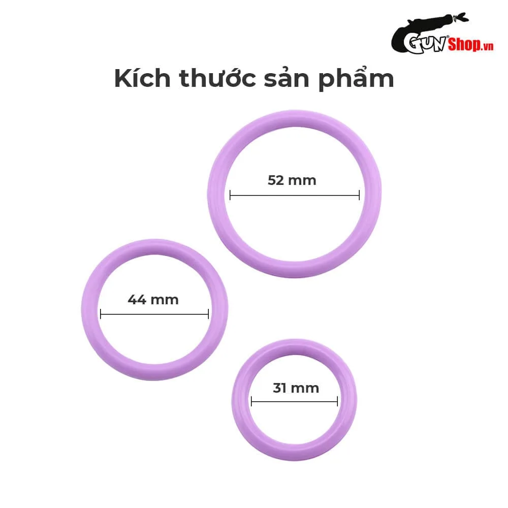 Vòng đeo kéo dài thời gian Chisa Magnum Force Cock Ring - Purple — ảnh 3