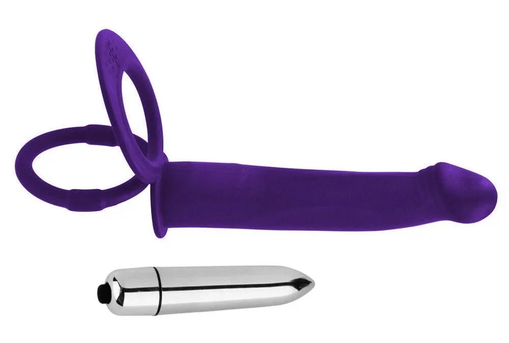 Vòng Đeo Dương Vật Kèm Dildo Rung Tăng Khoái Cảm — ảnh 3