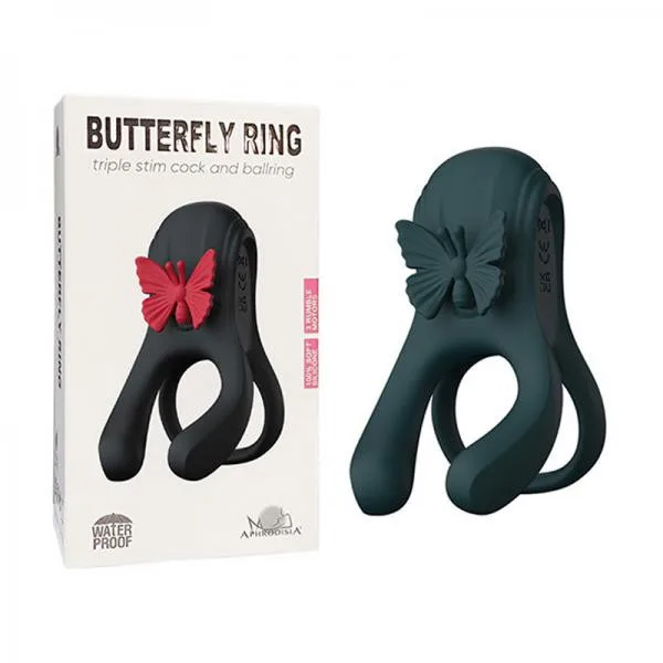 Vòng rung đôi Butterfly Ring 2 cánh bướm siêu kích thích phê