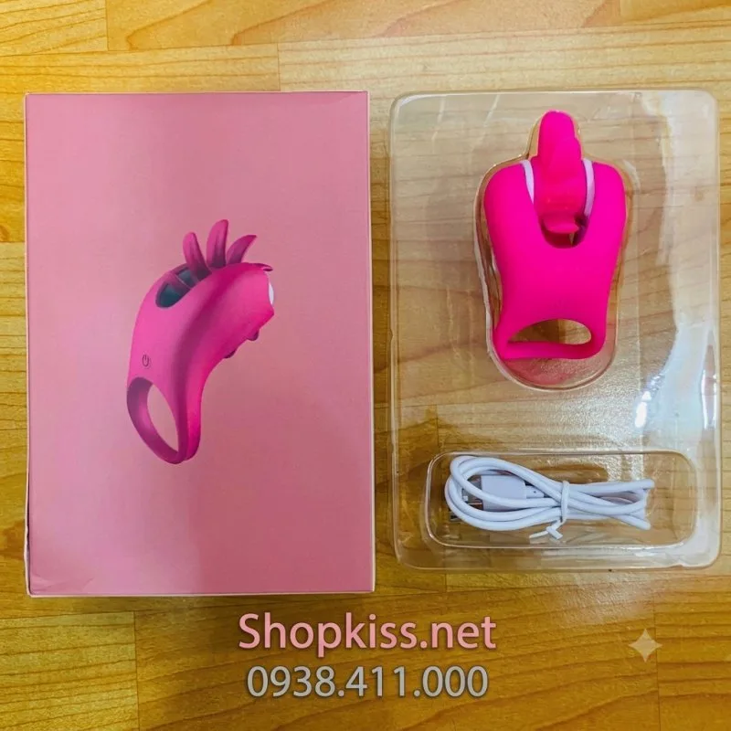 Vòng Rung Lưỡi Xoay Liếm 2 Trong 1 – Chống Xuất Tinh Mới Lạ & Kích Thích Điểm G — ảnh 7