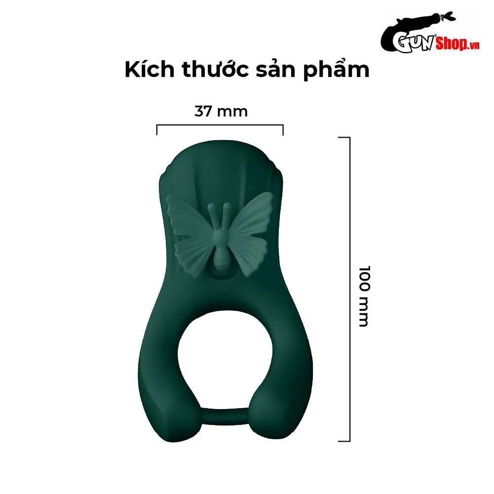 Vòng rung đôi Butterfly Ring 2 cánh bướm siêu kích thích phê — ảnh 3