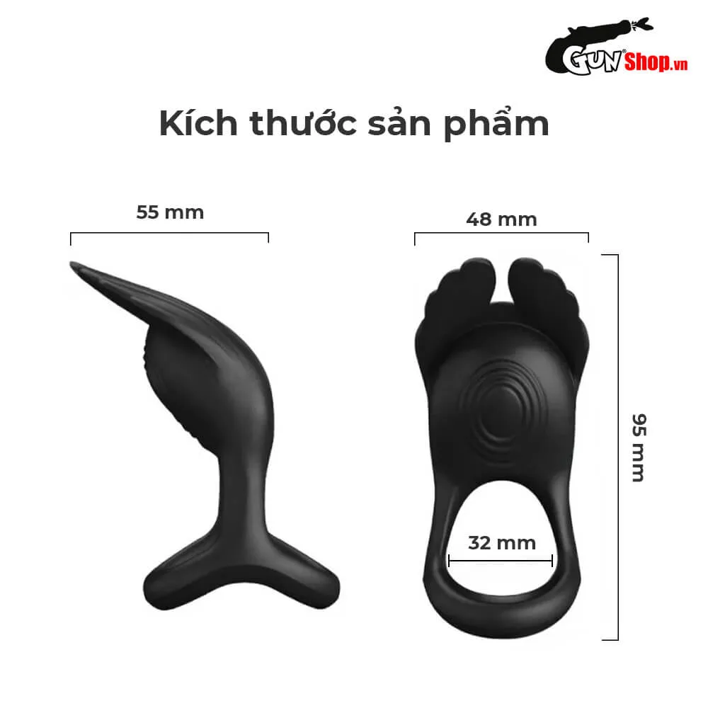 Vòng rung tăng khoái cảm Pretty Love Silas — ảnh 3