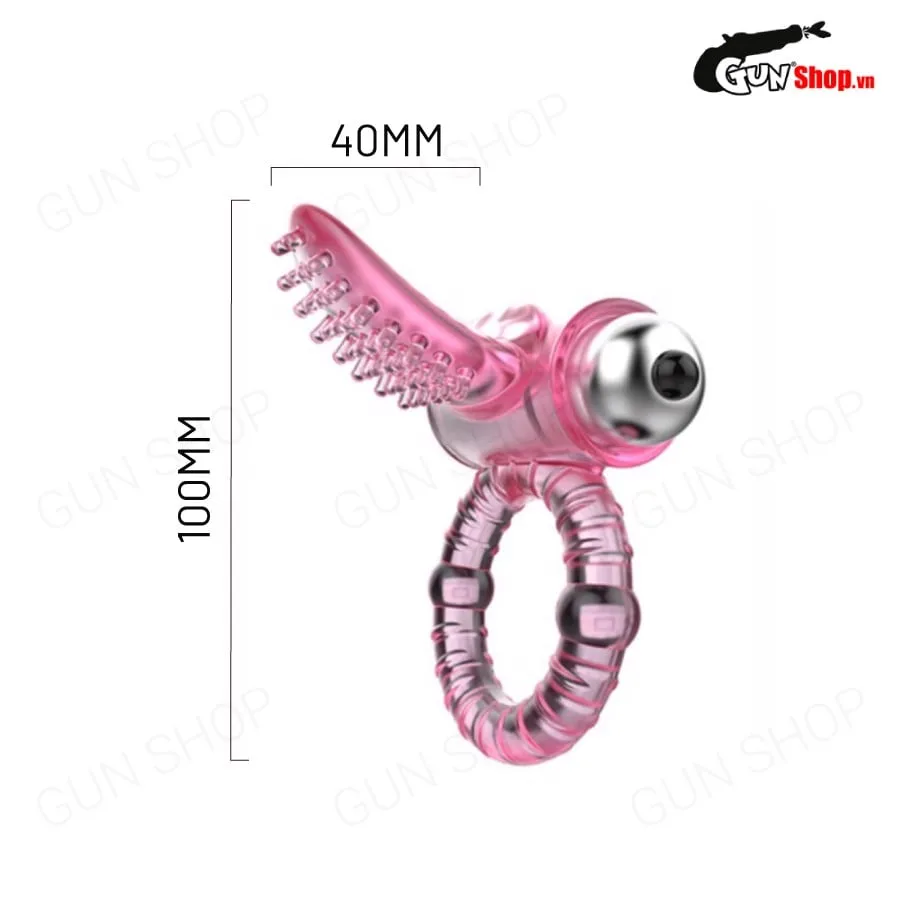 Vòng rung tình yêu Baile Sweet silicon mềm mại kích thích — ảnh 3