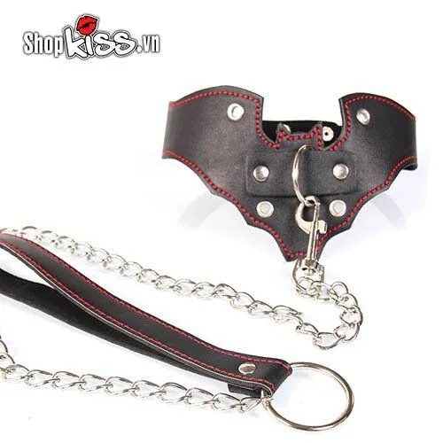 Vòng xích cổ da Batman bạo dâm sang chảnh kích thích cực đỉnh