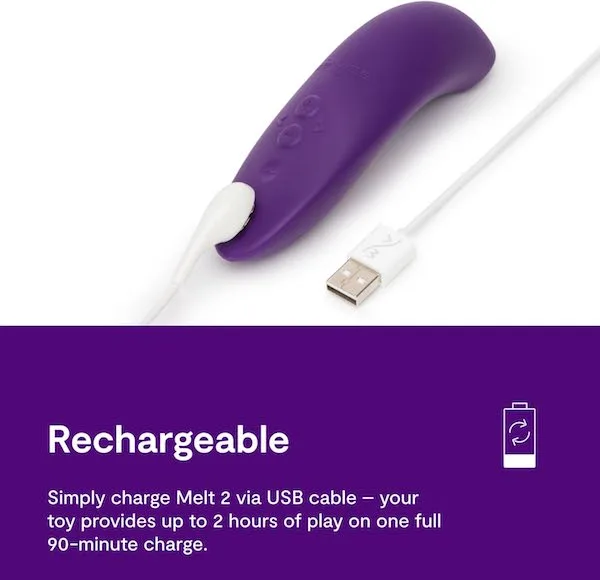 We-Vibe Melt 2 Máy Kích Thích Âm Vật Sóng Khí Cao Cấp Điều Khiển Qua App We-Vibe Melt 2 Máy Kích Thích Âm Vật Sóng Khí Cao Cấp Điều — Chống nước hoàn toàn, thoải mái sử dụng trong bồn tắm hoặc