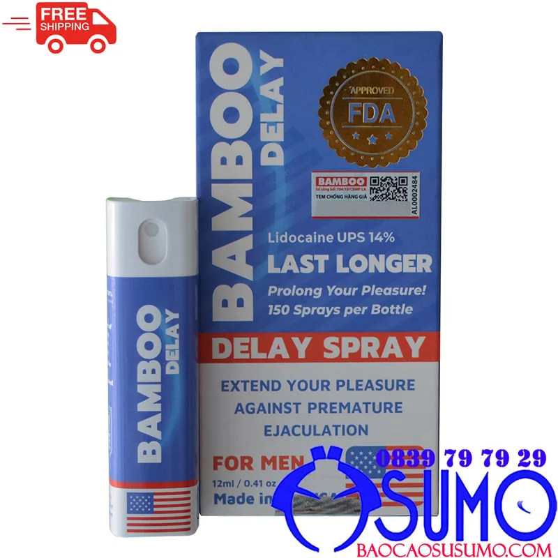 Xịt Kéo Dài Xuất Tinh Cao Cấp Bamboo Delay Spray Chính Hãng USA — ảnh 2