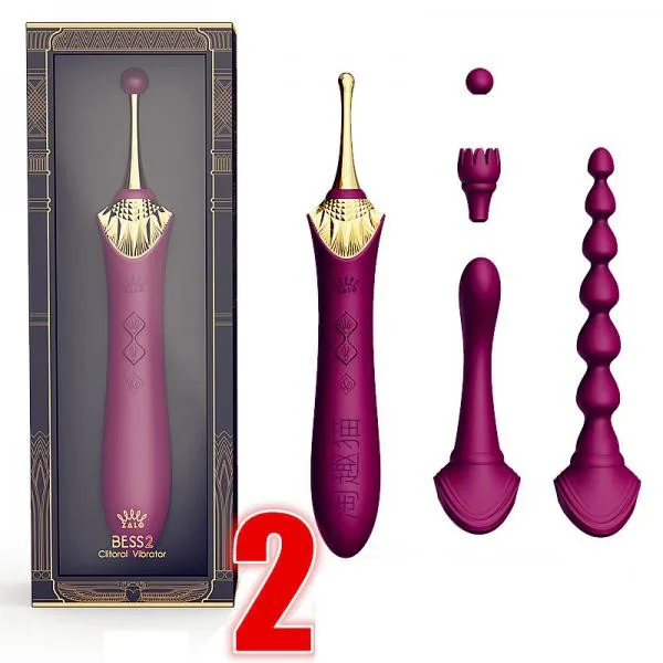 Zalo Queen Bess 2 máy massage vùng kín 4 đầu thay thế kích thích đa điểm