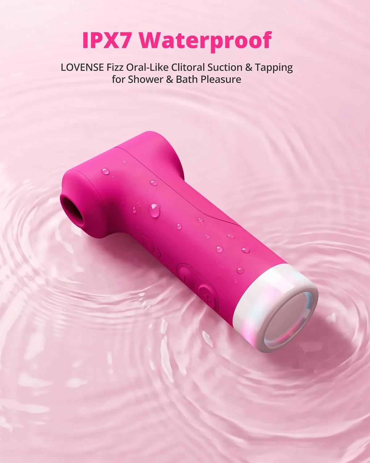 Lovense Fizz máy bú hút âm vật 2 đầu, hút và gõ nhịp, điều khiển app — ảnh 8